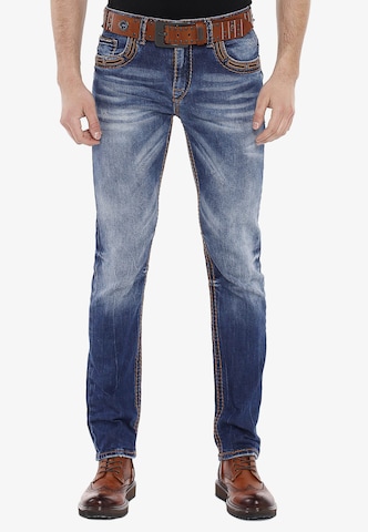 CIPO & BAXX Regular Jeans 'Western' in Blau: predná strana