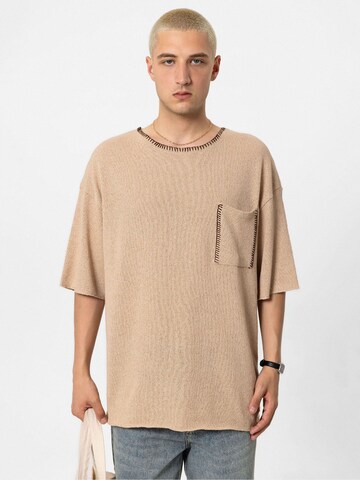 T-Shirt 'Lantana' VAMOS CLO en beige : devant