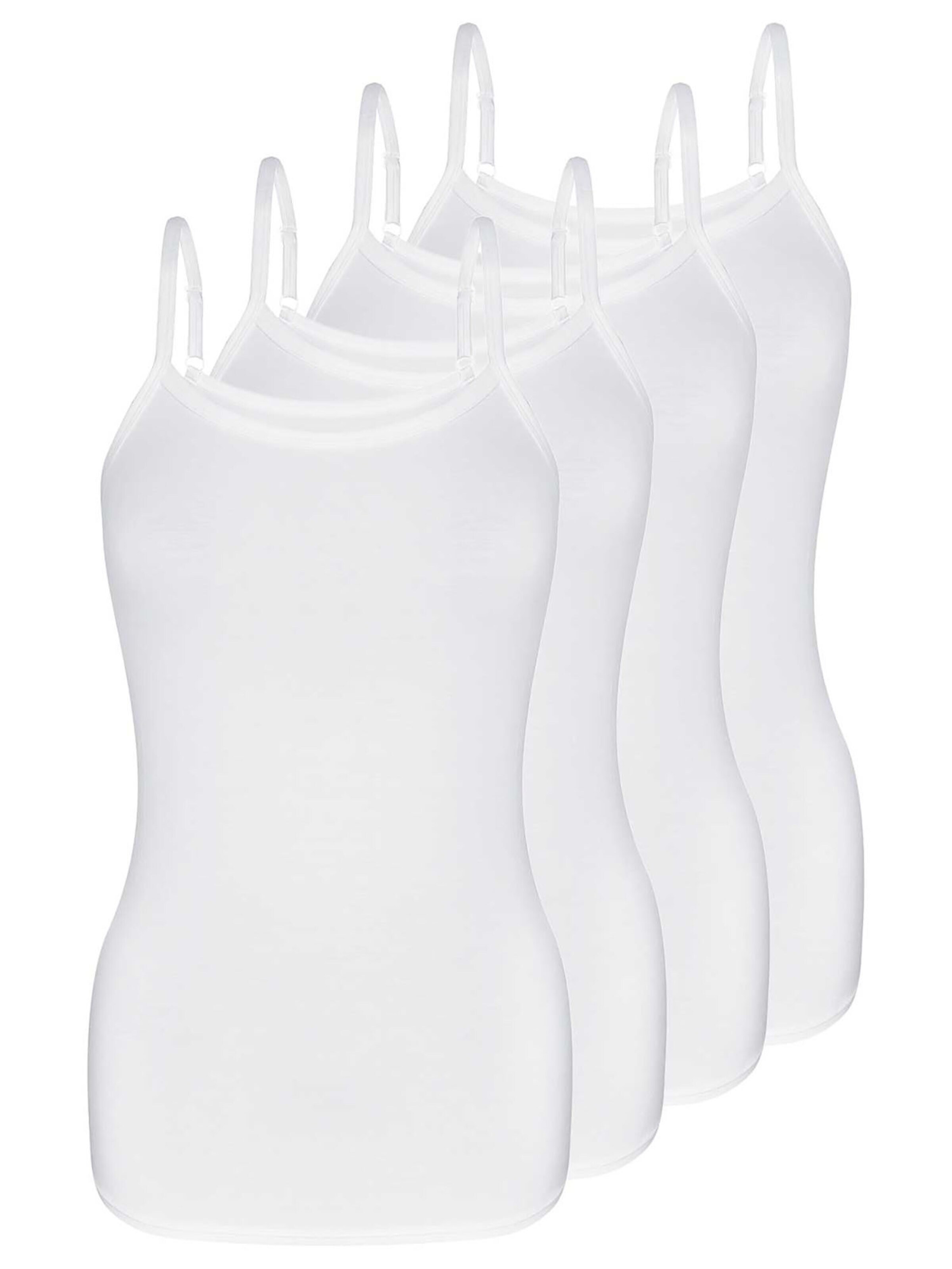 sassa Undershirt 'LOVELY SKIN' in White: front
