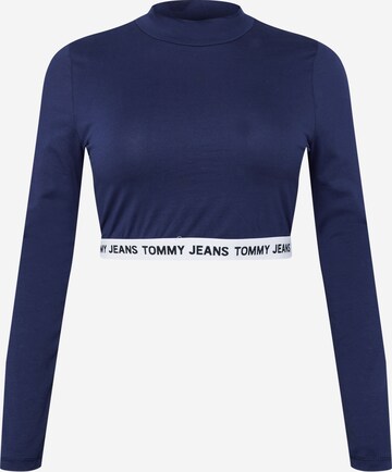 Tommy Jeans Curve Tričko – modrá: přední strana