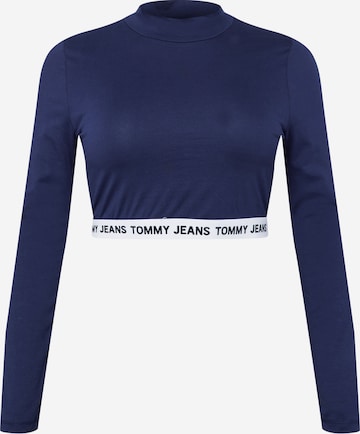 Tommy Jeans Curve Shirt in Blau: predná strana