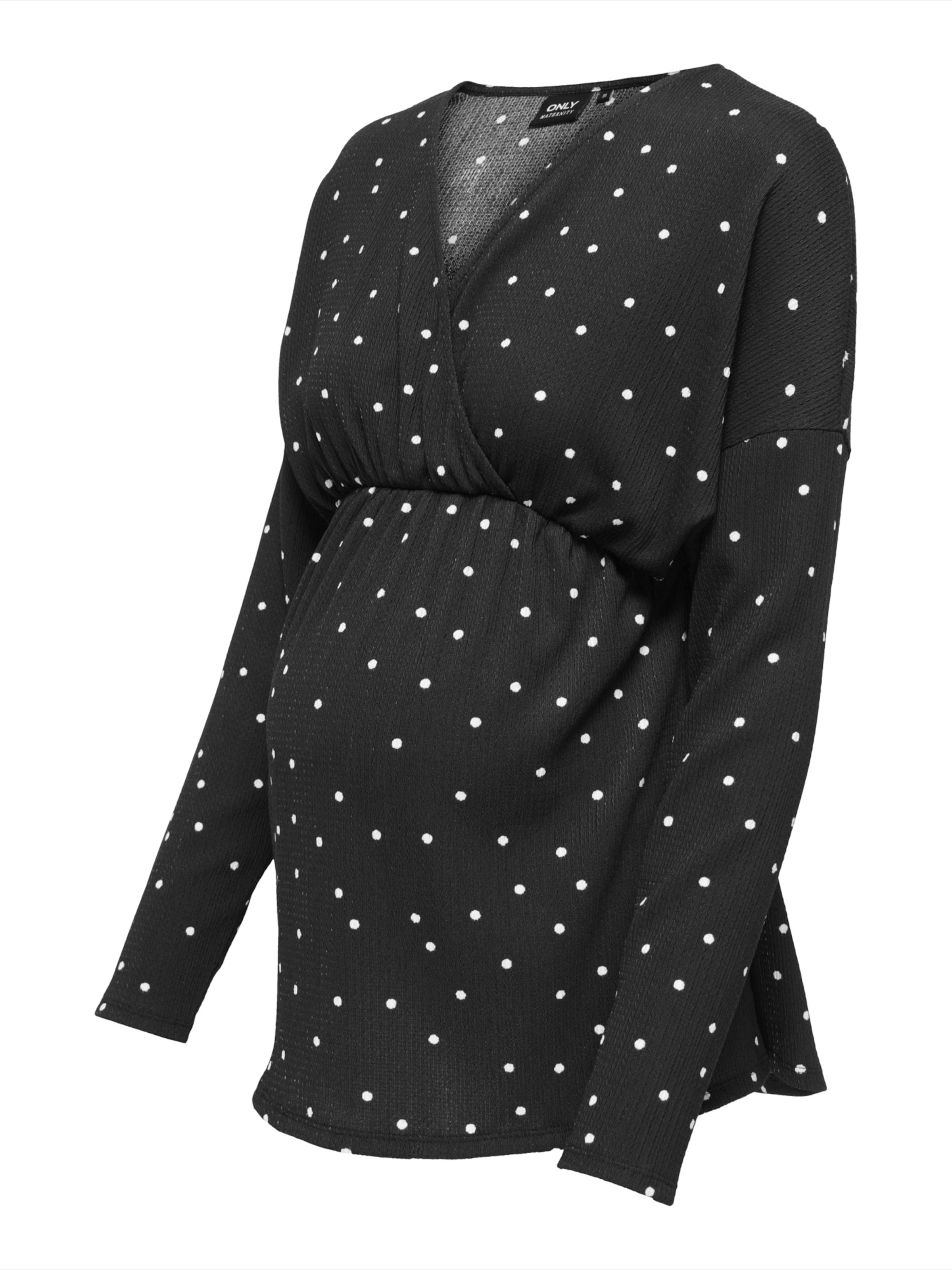 Only Maternity - Camiseta 'OLMAMAZE' en negro: frente