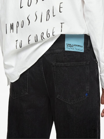 KARL LAGERFELD JEANS Loosefit Jeans 'KLJ X Pietro Terzini' i sort