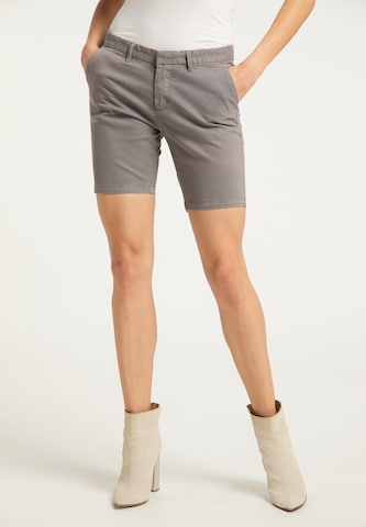 DreiMaster Vintage Slimfit Shorts in Grau: predná strana