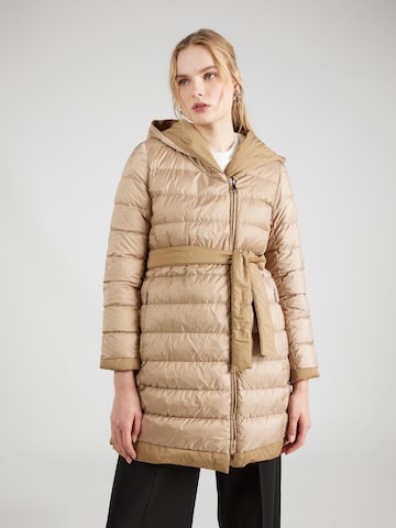 Weekend Max Mara Between-Seasons Coat 'EGUALE' in Brown: front