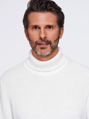 Ombre Sweater in White