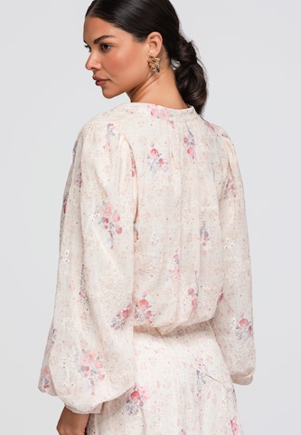 Ombre Blouse in Beige
