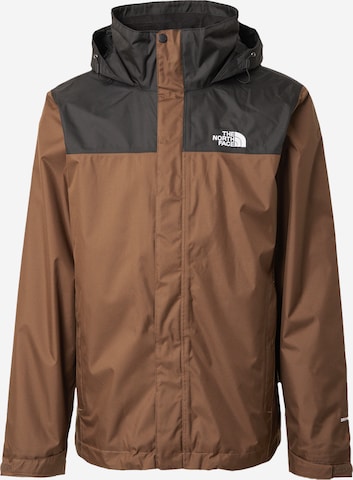 THE NORTH FACE - Casaco outdoor 'Evolve II' em castanho: frente