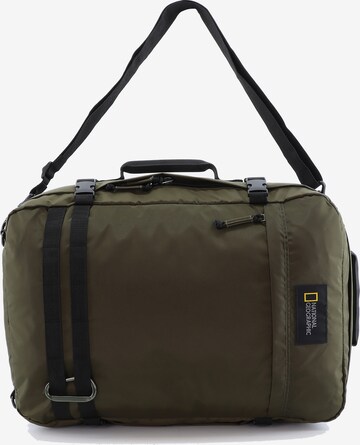 National Geographic Backpack 'Hybrid' in Green: front