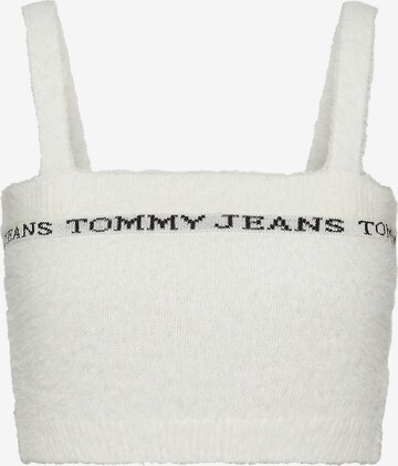 Tommy Jeans Gebreide top 'Furry' in Beige: voorkant
