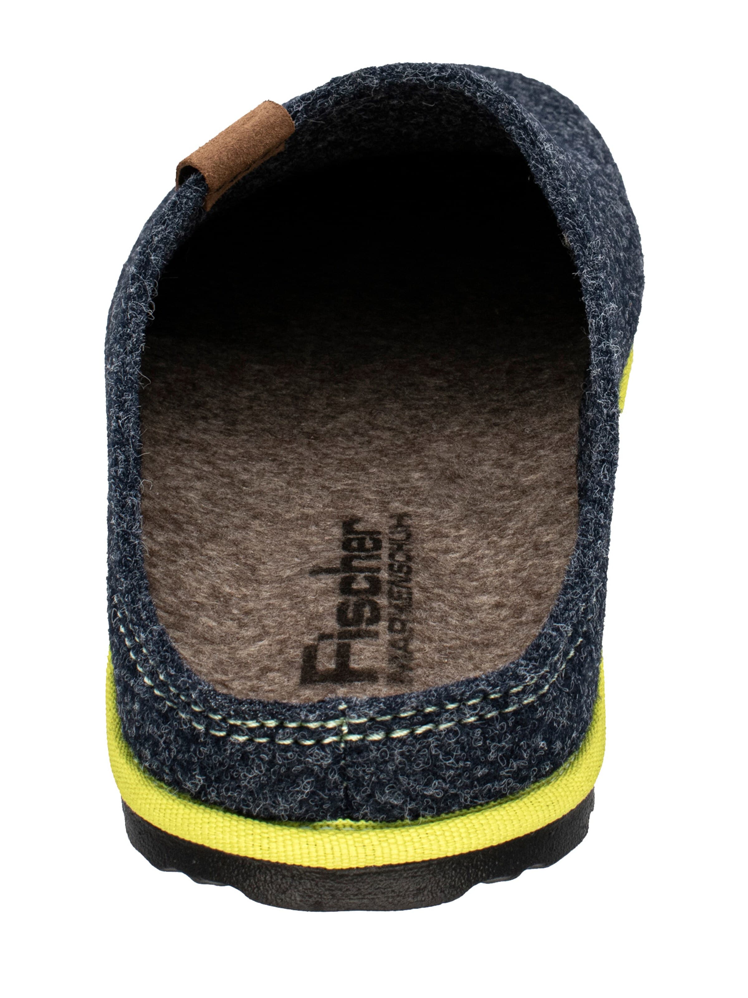 Fischer Markenschuh Slippers 'Helge' in Blue