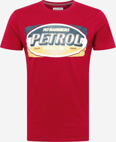 Tricou Petrol Industries pe galben / verde petrol / roșu, Vizualizare produs
