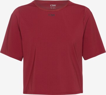 ICANIWILL Performance Shirt 'Charge' in Red: front