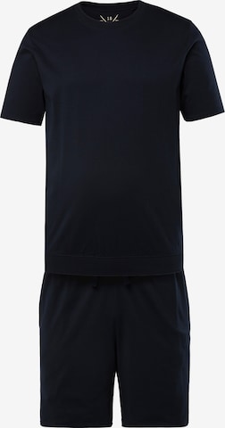 JP1880 Pyjama kurz in Schwarz: Vorderseite