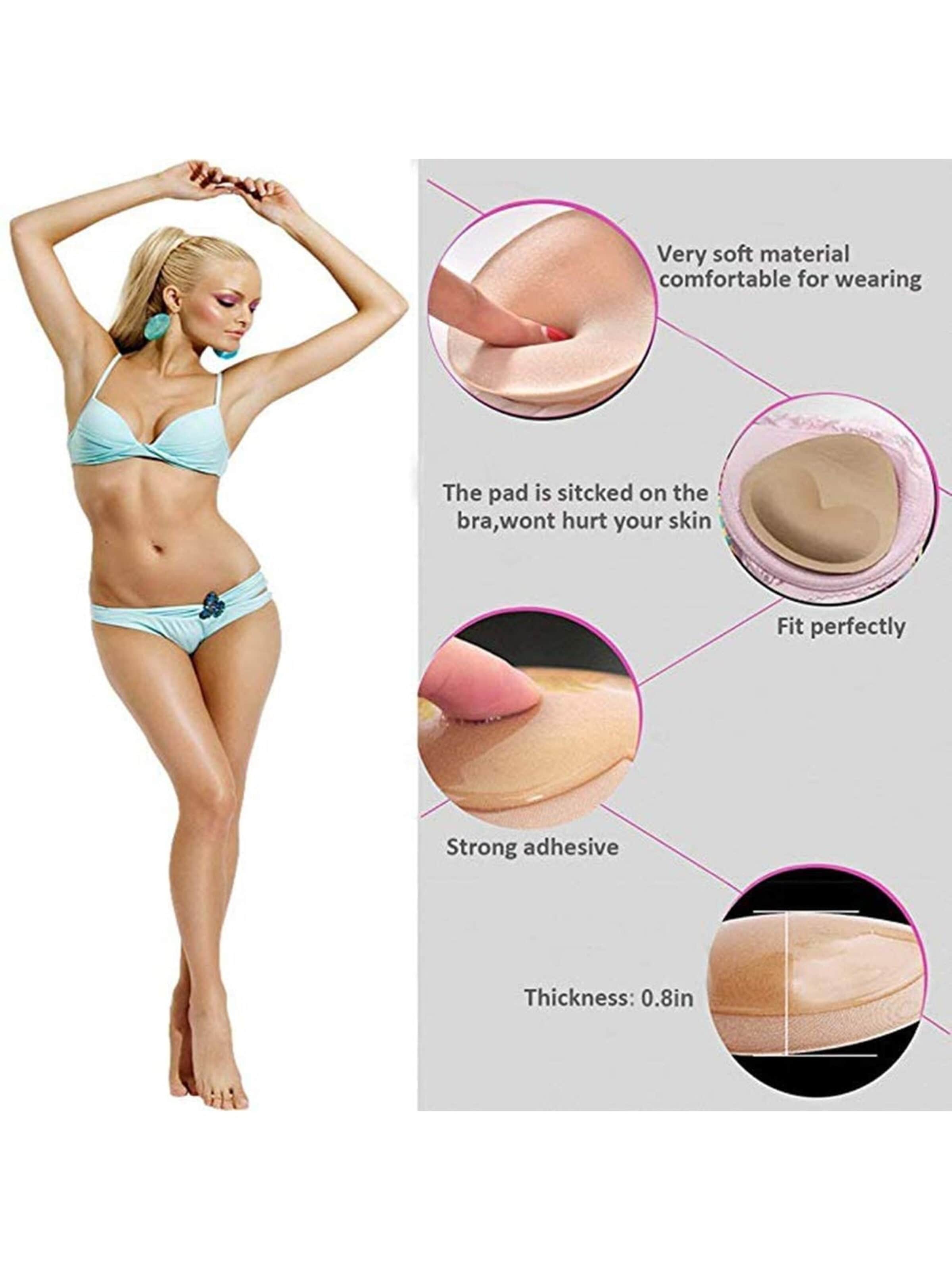 UNIQ Beauty Bra accessory 'Triangular Bra Inserts – Soft Replacement Pads for Sports Bras & Swimwear (Beige)' in Beige
