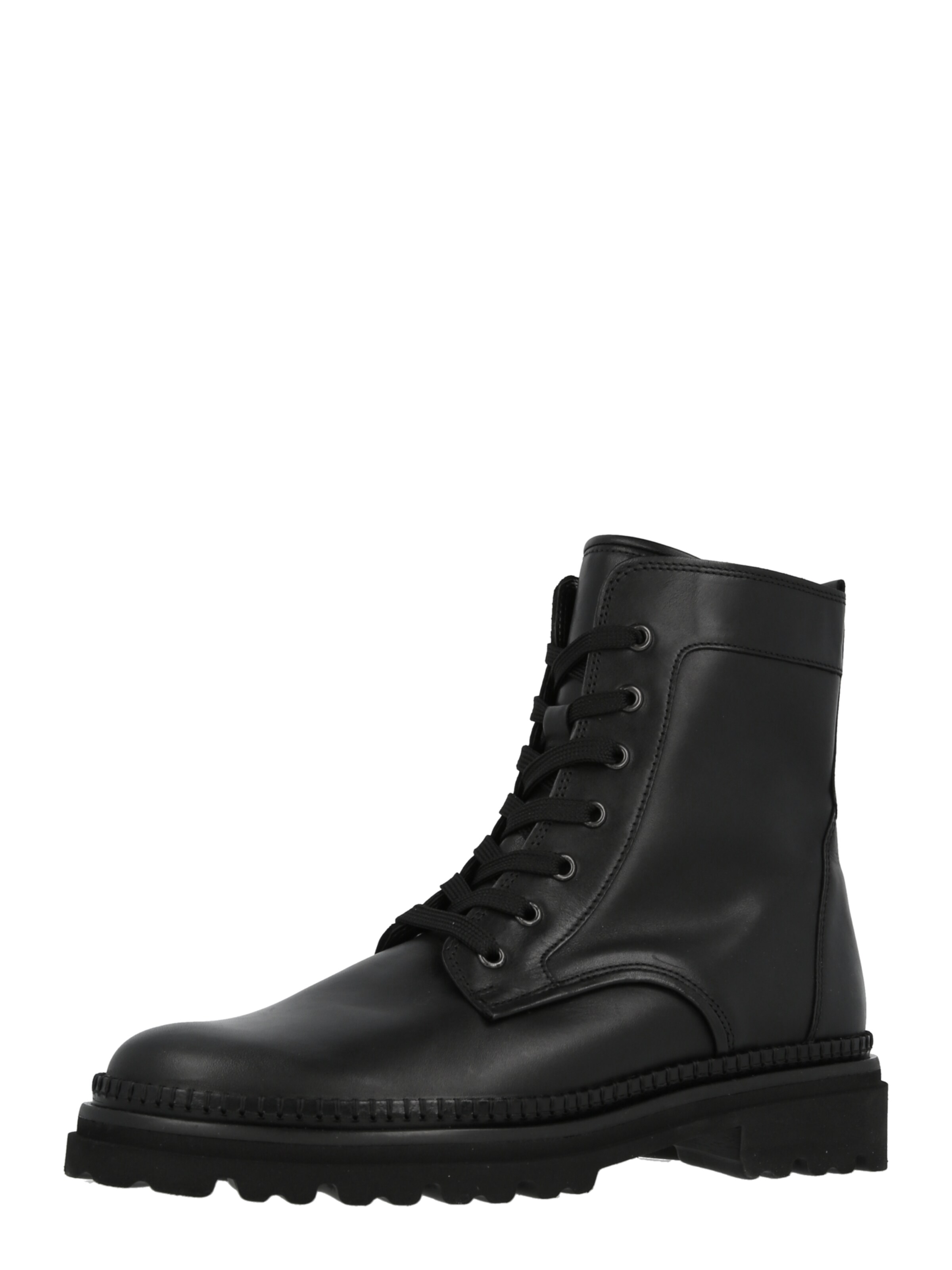 GABOR Ниски ботуши с връзки в черно: отпред