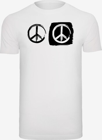 T-Shirt 'Peace' Merchcode en blanc : devant