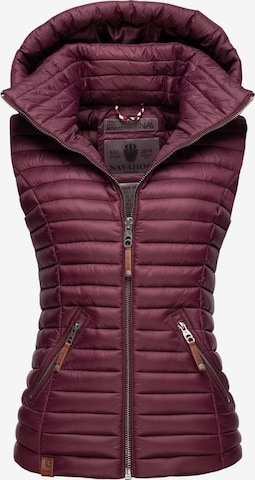 NAVAHOO Bodywarmer 'Shadaa' in Rood: voorkant