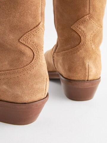 Next Kovbojské boty 'Forever Comfort®' – hnědá