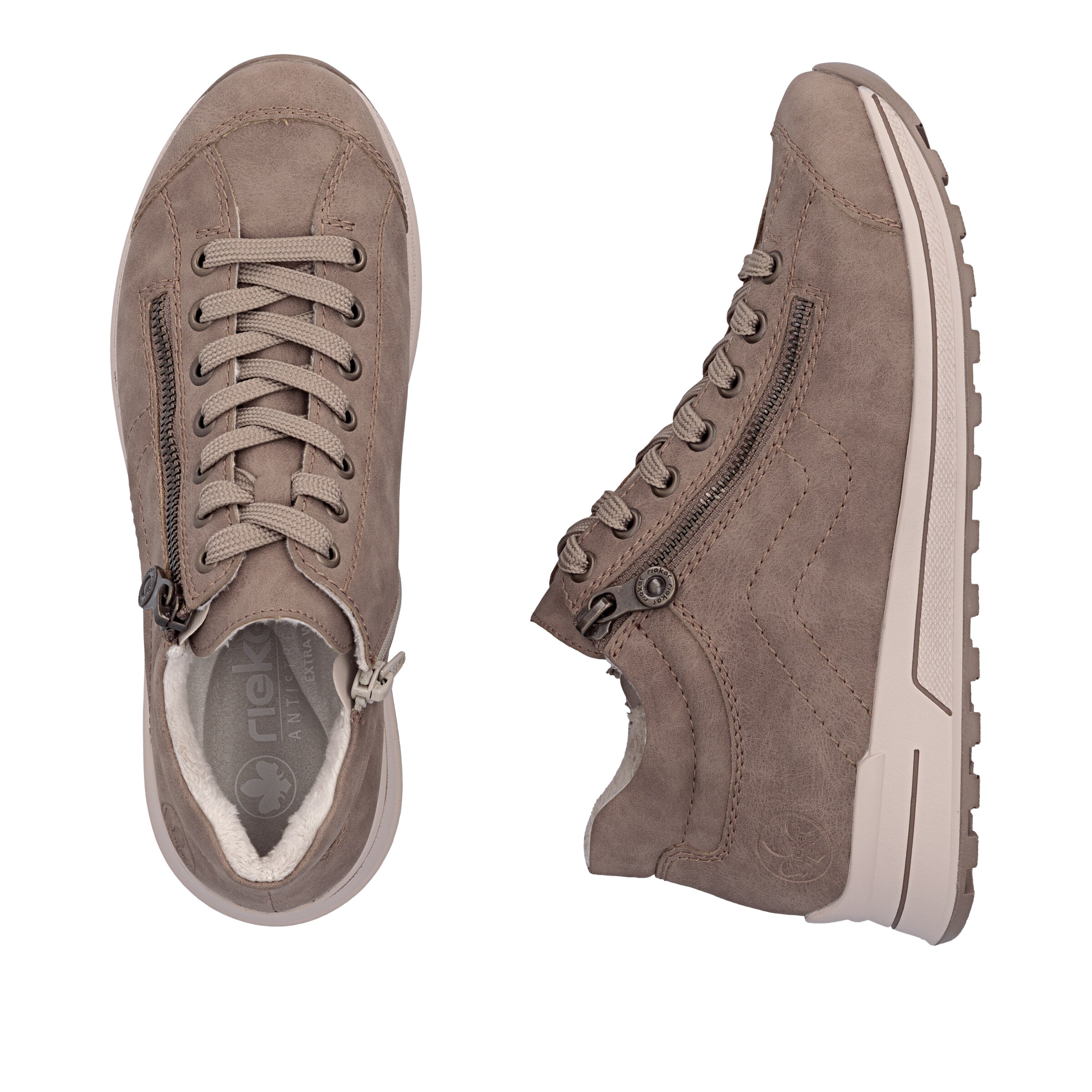 Baskets hautes Rieker en beige