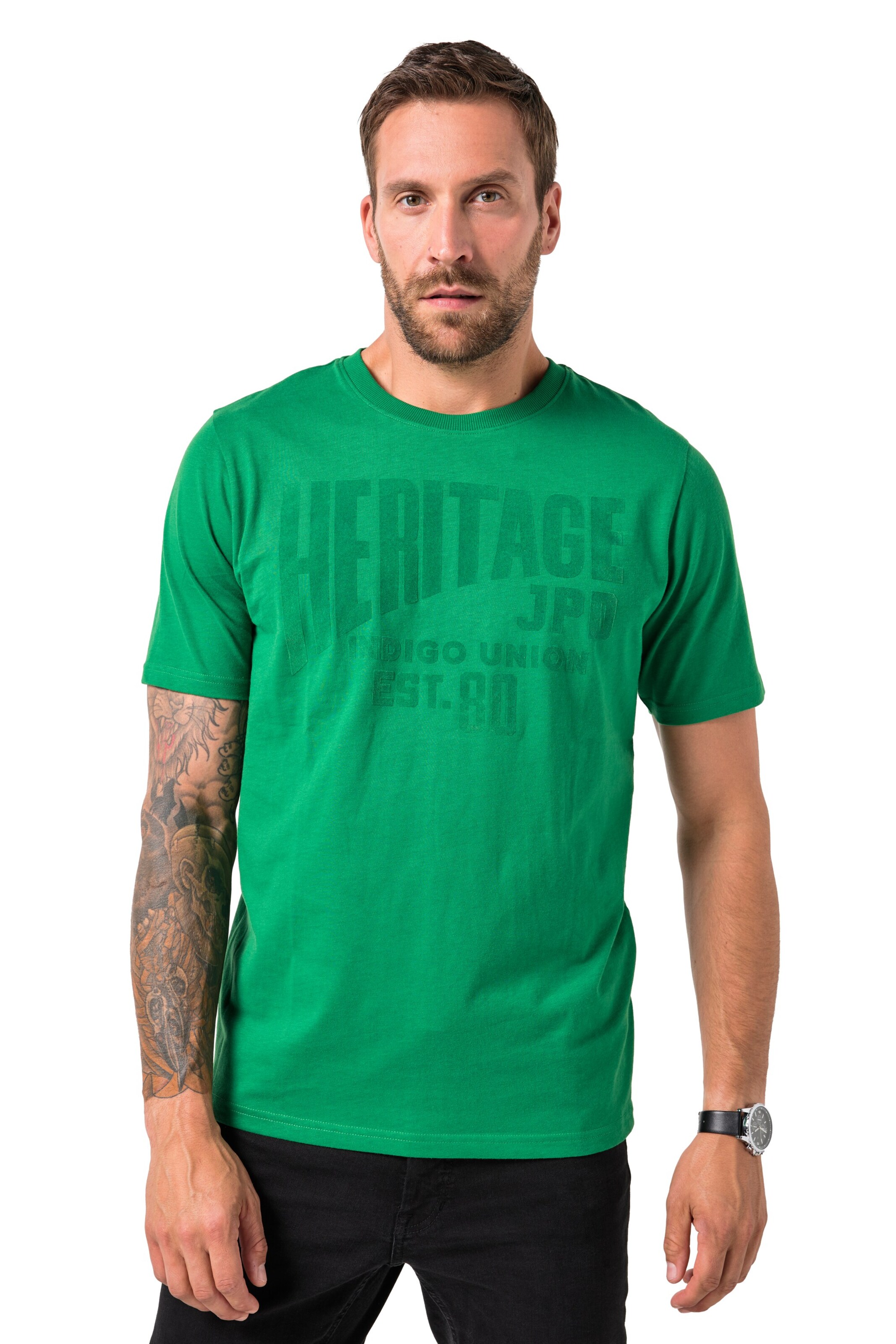 JP1880 T-Shirt in Grün: Vorderseite
