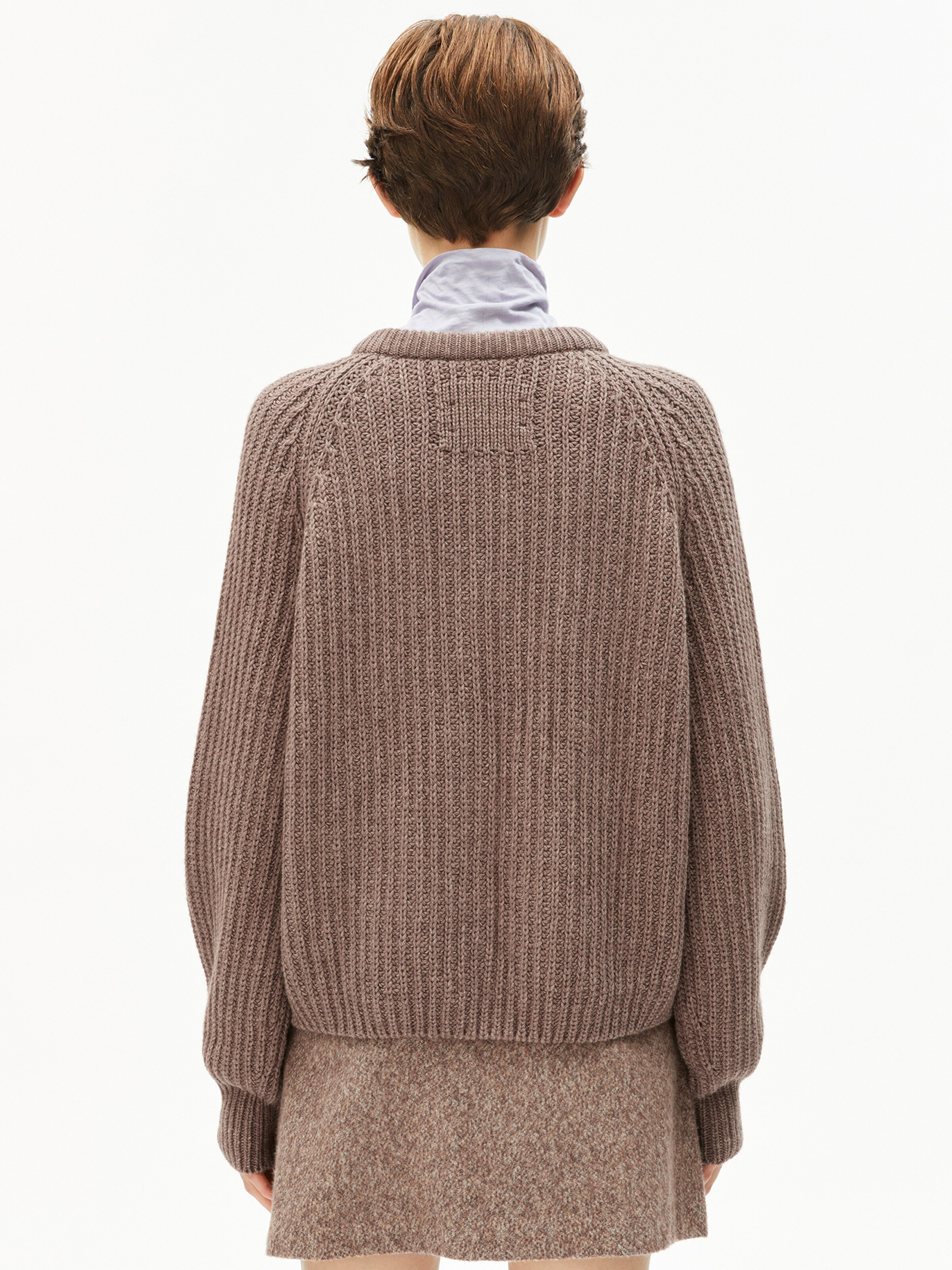 ARMEDANGELS Knit cardigan in Beige: front
