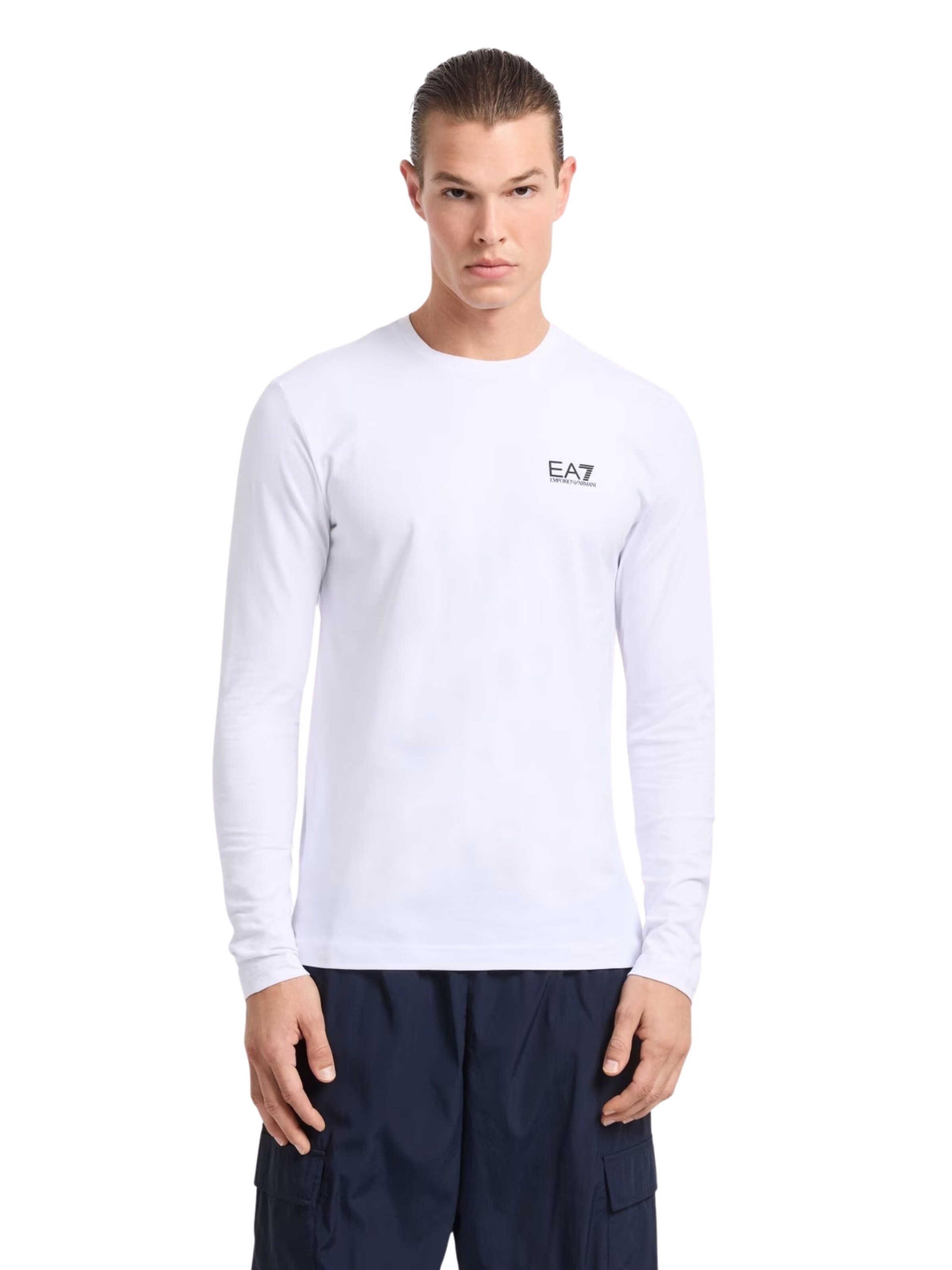 EA7 Emporio Armani Bluser & t-shirts 'Core Identity' i hvid: forside