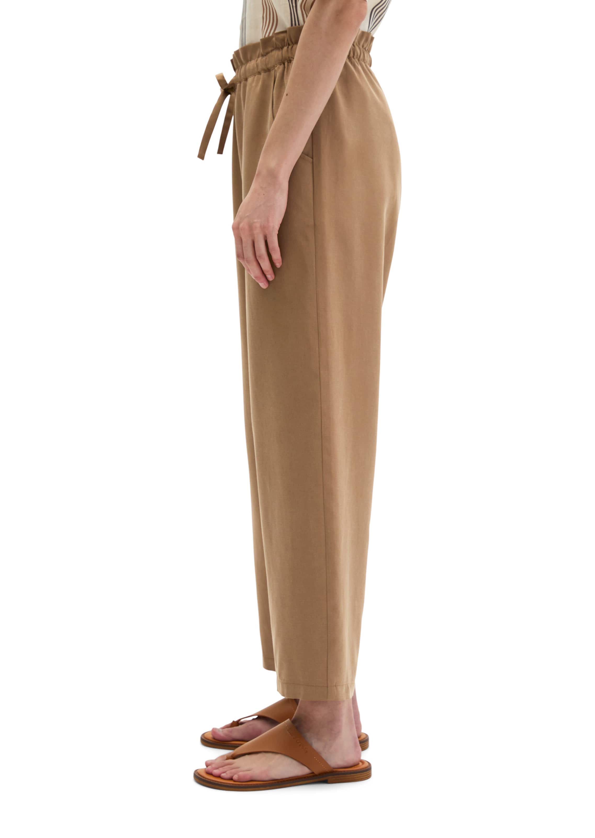 Marc O'Polo Loosefit Broek in Bruin