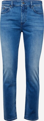 Regular Jeans 'H-Delaware' de la BOSS pe albastru: față