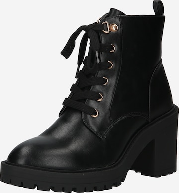 NEW LOOK Lace-Up Ankle Boots 'CHRISTOPHER' in Black: front