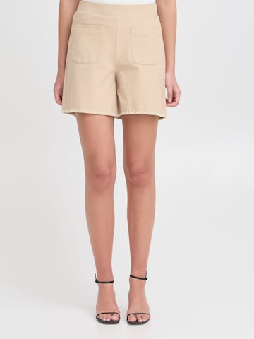 regular Pantaloni 'Kate' di ICHI in beige: frontale