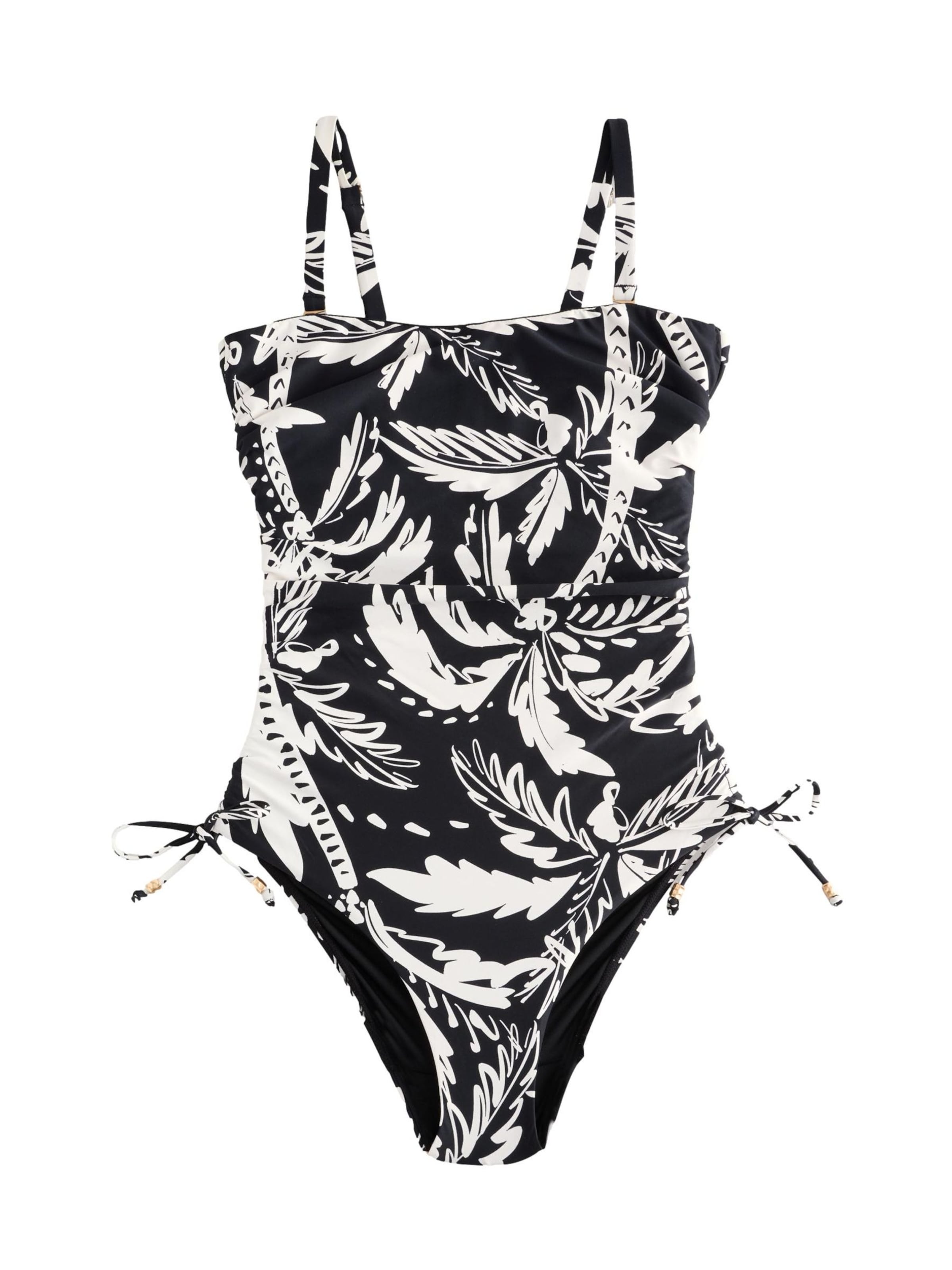 Next Bandeau Badpak in Zwart: voorkant