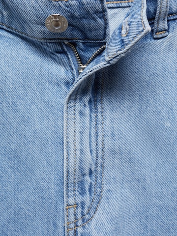 MANGO Regular Bandplooi jeans 'MARINA' in Blauw