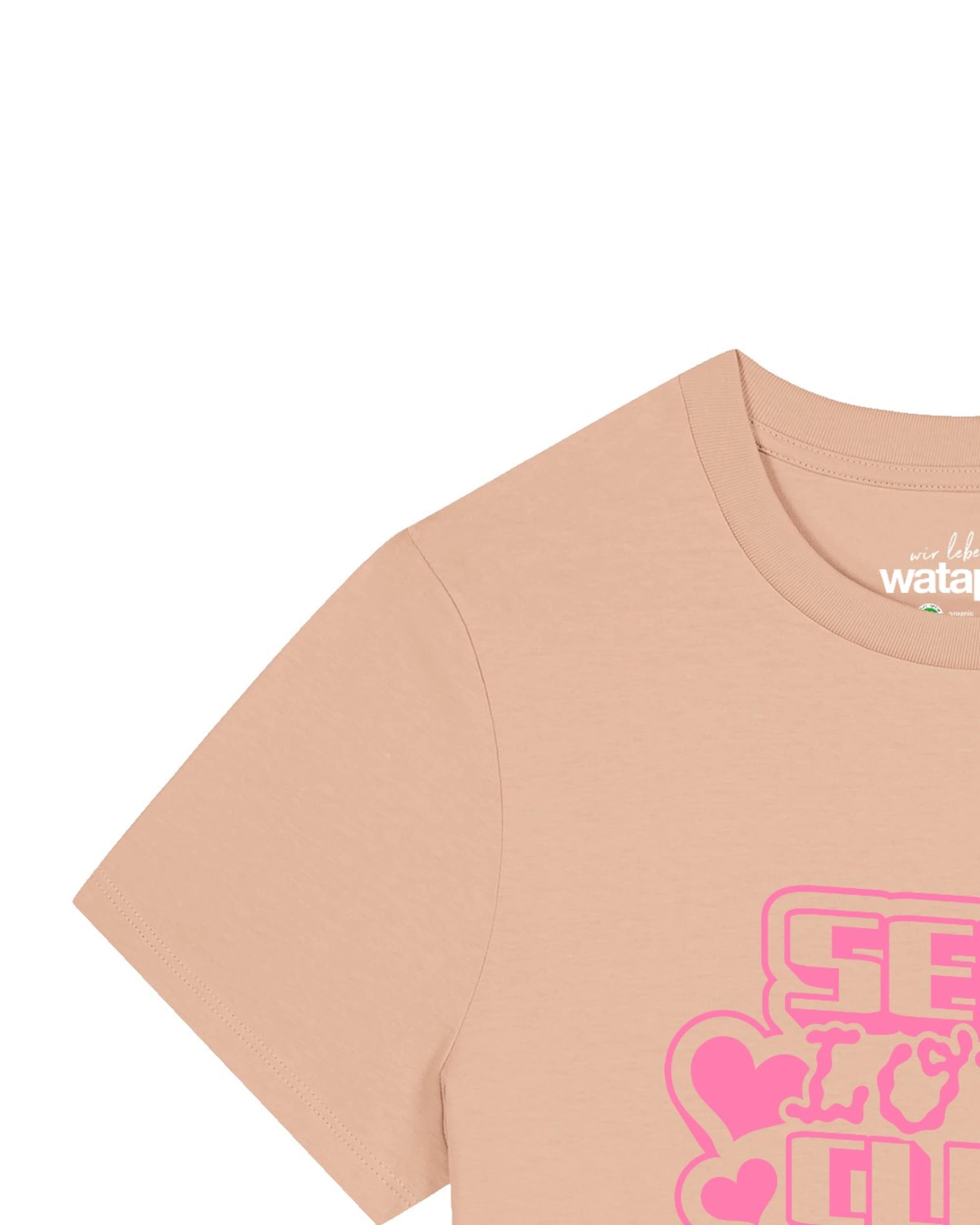 T-shirt 'Self love Club' Watapparel en orange