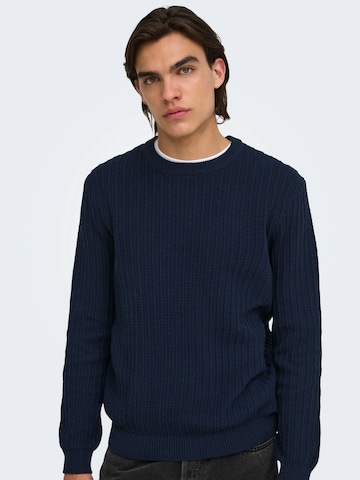 Pullover 'ONSTHEO' di Only & Sons in blu