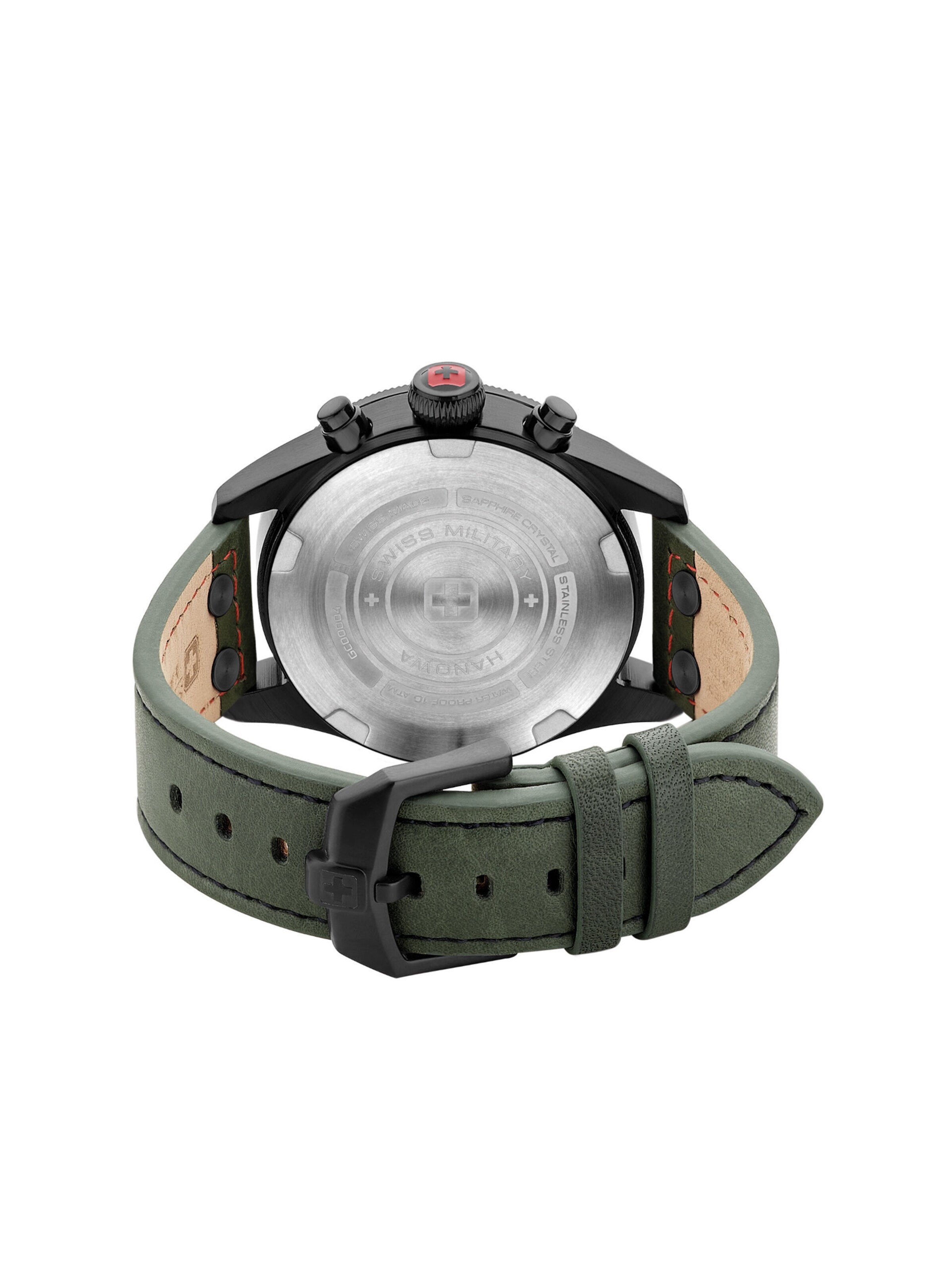 SWISS MILITARY HANOWA Analoguhr 'Thunderbolt Chrono' in Grün