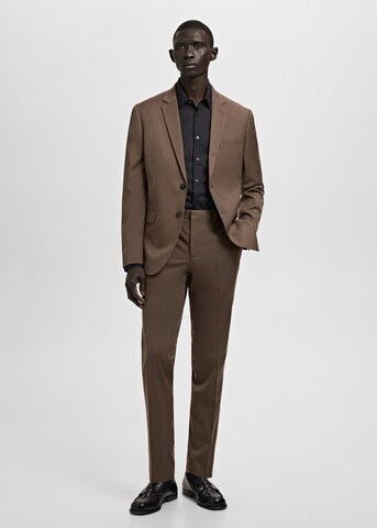 MANGO MAN Slim fit Business Shirt 'Emotion' in Black