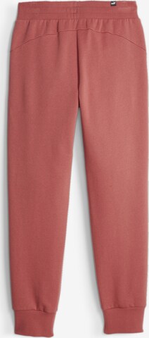 Effilé Pantalon de sport 'Essentials' PUMA en rouge