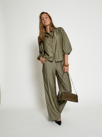 Wide leg Pantaloni 'Bea' di Peppercorn in verde