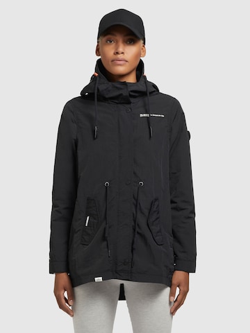 khujo Between-Season Jacket 'CAIMA' in Black: front