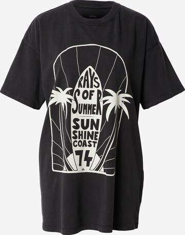 T-shirt oversize Cotton On en noir : devant