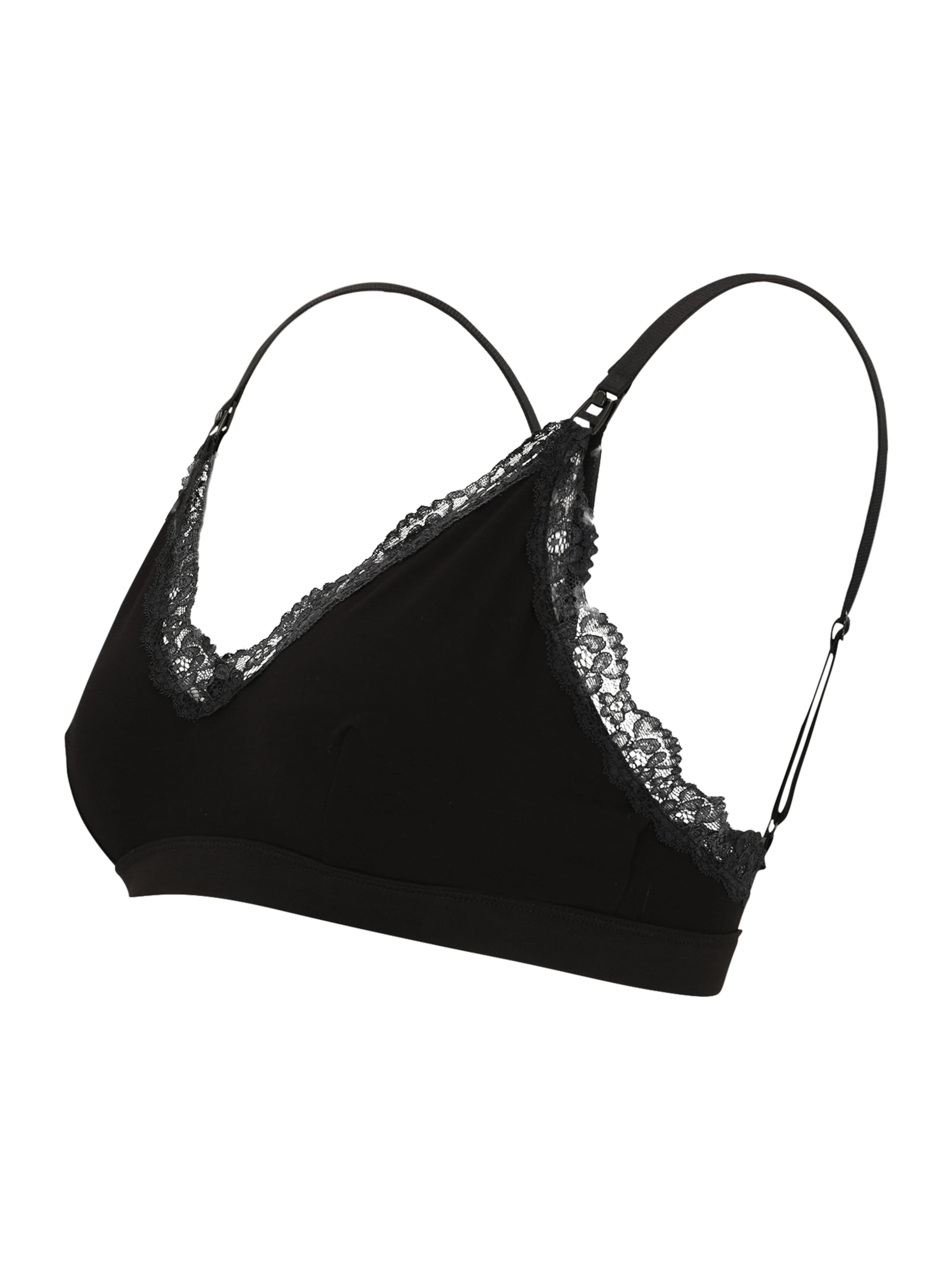 MAMALICIOUS Trojuholníky Podprsenka 'MLSIF' - Čierna: predná strana