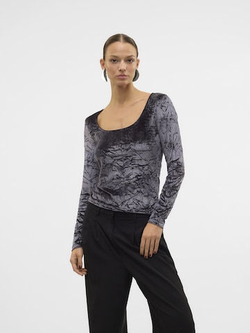 VERO MODA Shirt 'MOLLY' in Grijs: voorkant