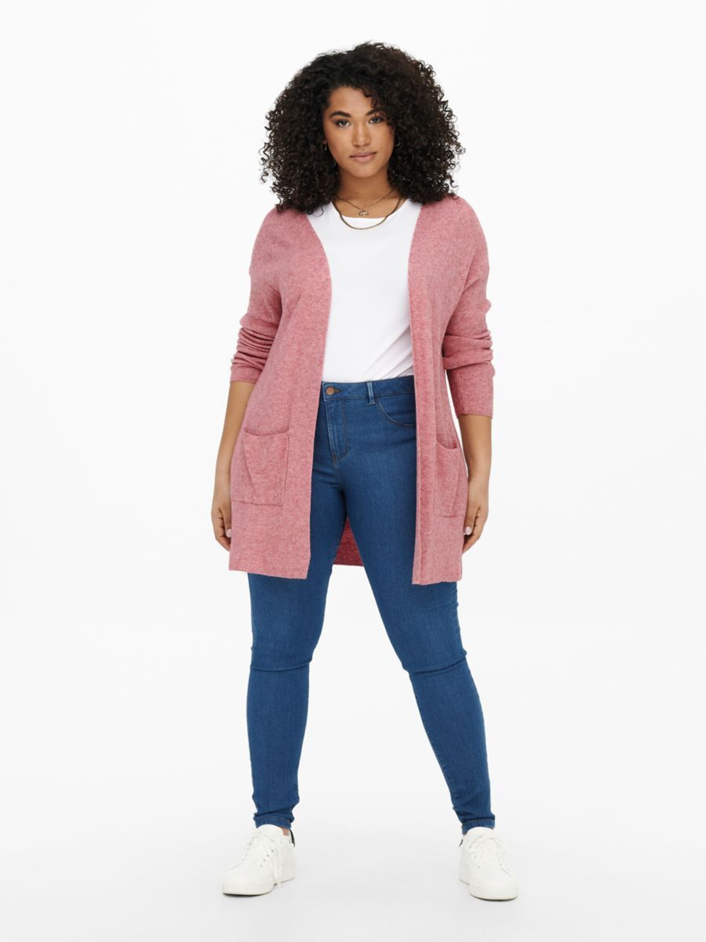 Frauen Pullover & Strick ONLY Carmakoma Strickjacke in Pink - IE33921 Frauen Pullover & Strick ONLY Carmakoma Strickjacke in Pink - IE33921
