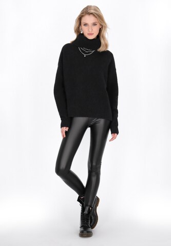 juoda myMo ROCKS Megztinis