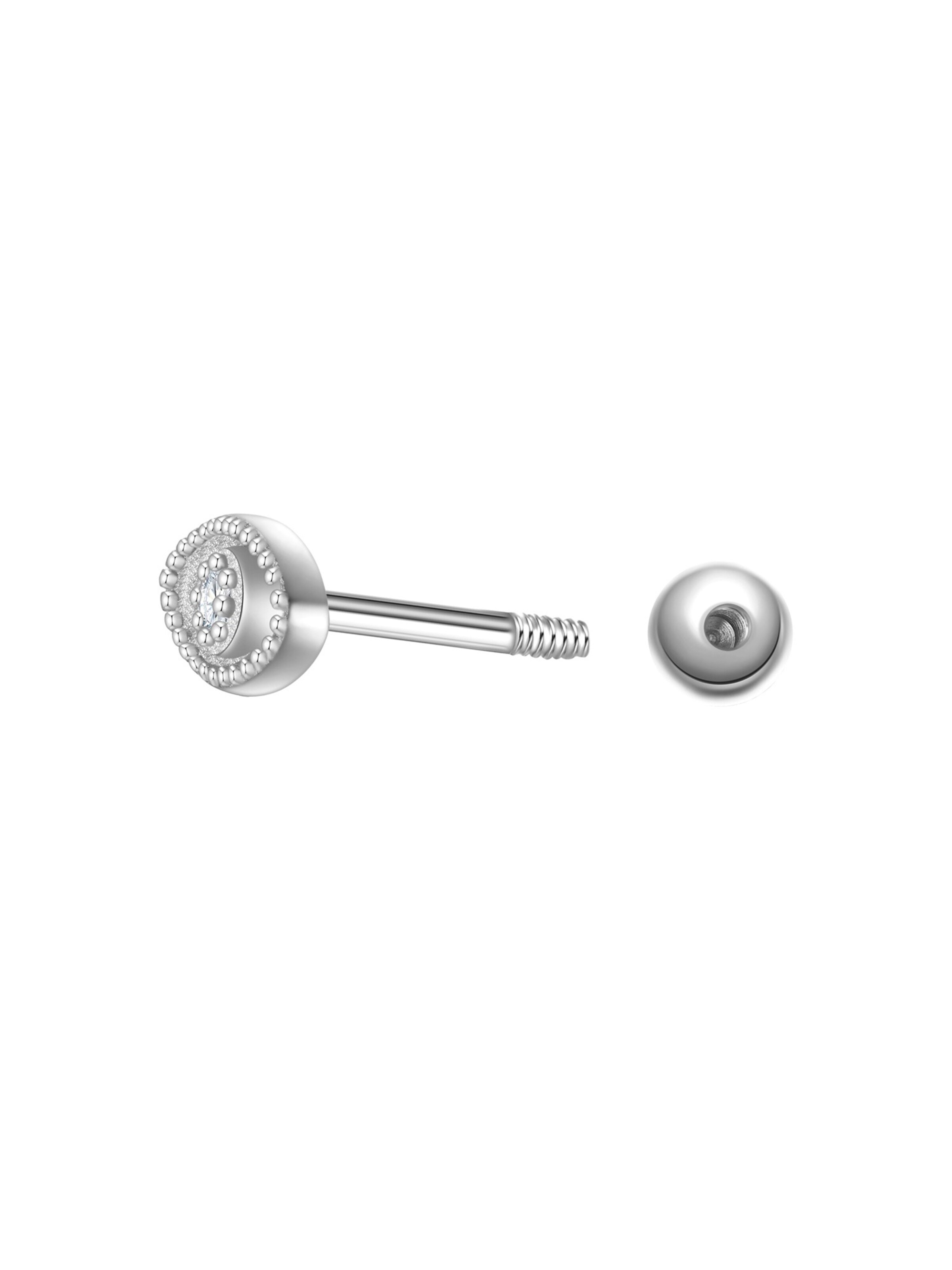 Glanzstücke München Piercingschmuck 'Happystuds' in Silber