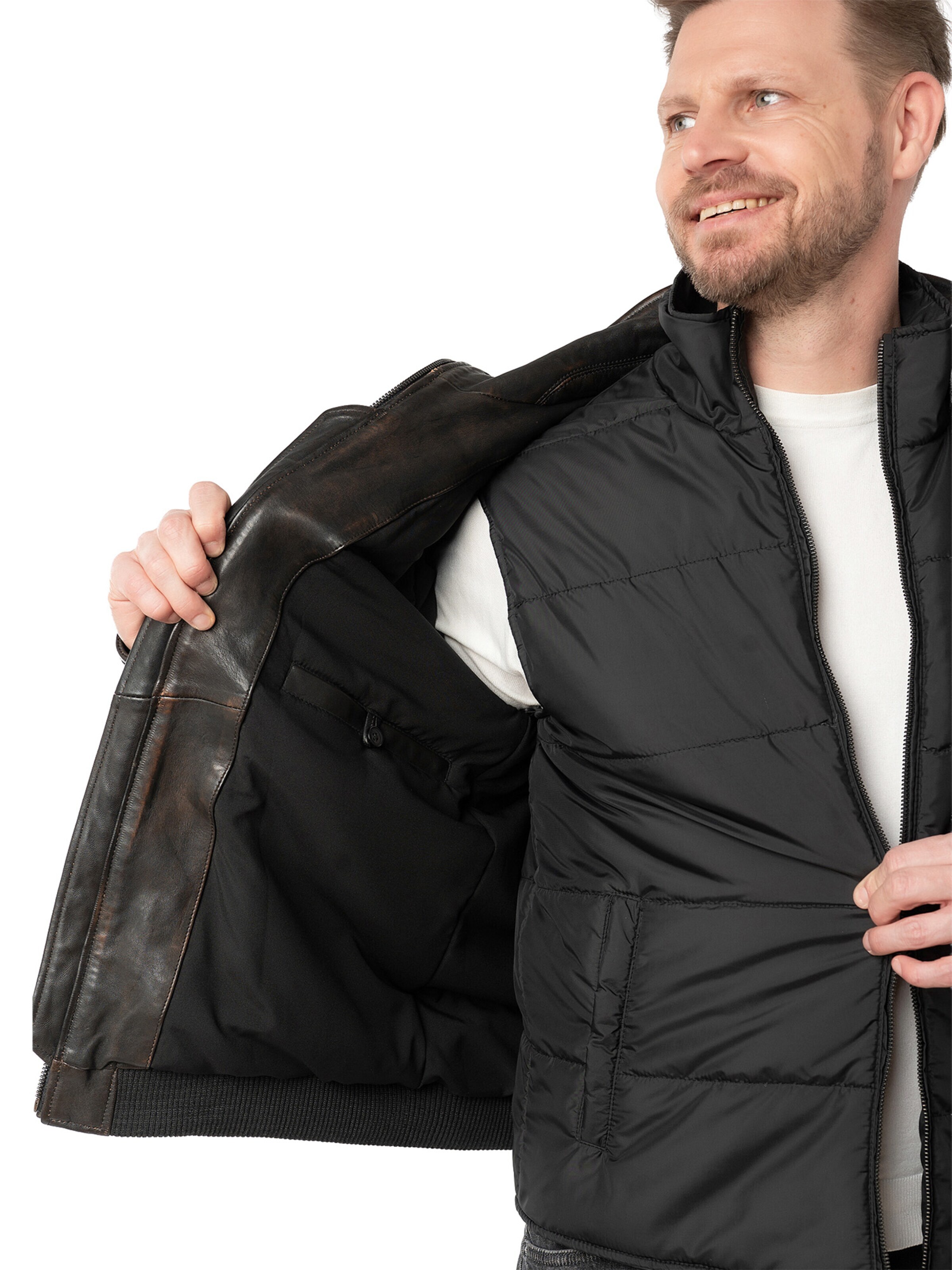 Veste mi-saison 'MMBromu' Mauritius en noir