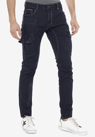 CIPO & BAXX Regular Cargohose 'Akin' in Blau