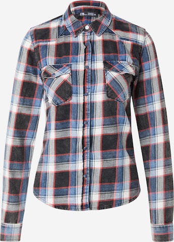 LTB - Blusa 'Lucinda' en azul: frente