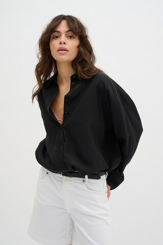 My Essential Wardrobe Blouse 'Tulla' in Zwart: voorkant